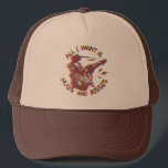 Opossum Possum Wishing For Love Funny Animal Meme Trucker Hat<br><div class="desc">Embrace the quirky charm of our funny opossum trucker hat This hilarious tee features a lovable opossum enthusiastically declaring its need for affection in a witty and ironic twist. Perfect for the single Valentine's Day vibe, this meme-inspired design is a great gift for any possum lover or your best friend...</div>