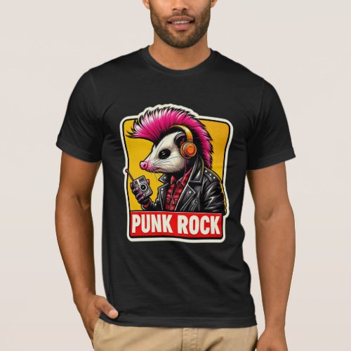 OPOSSUM_PUNK ROCK PINK 2 T_Shirt