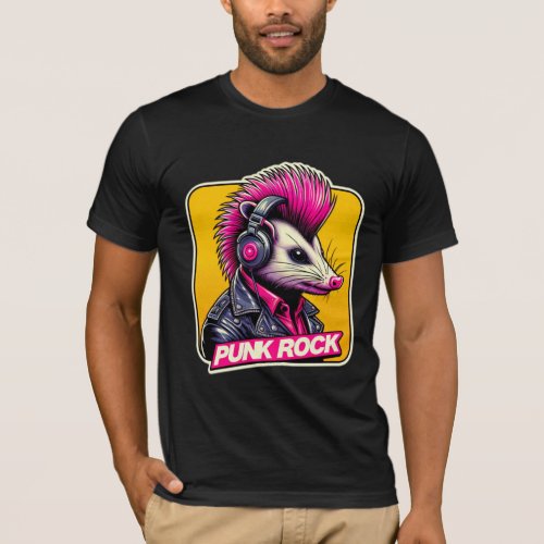 OPOSSUM_PUNK ROCK PINK 3 T_Shirt