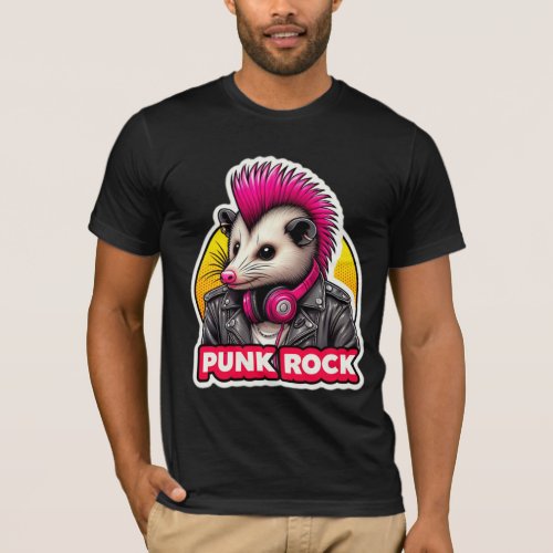 OPOSSUM_PUNK ROCK PINK 4 T_Shirt