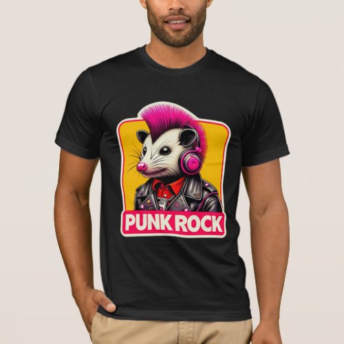 OPOSSUM_PUNK ROCK PINK 5 T_Shirt