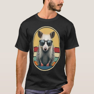 Opossum Retro Outfit Cool Animal Eat Trash Possum T-Shirt