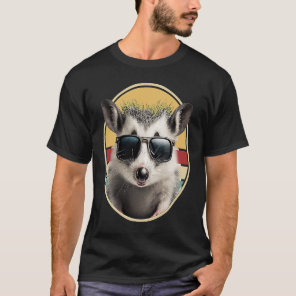 Opossum Retro Outfit Cool Animal Eat Trash Possum  T-Shirt
