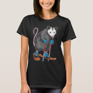 Opossum Skier Ski Winter sports T-Shirt