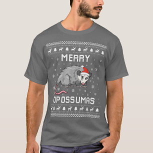 Opossum Ugly Christmas Sweater Opossum Lover Holid