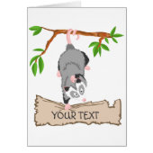 Opossum with sign (Front)