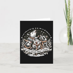 Opossum Xmas Christmas Christmas Xmas Pajamas  Card