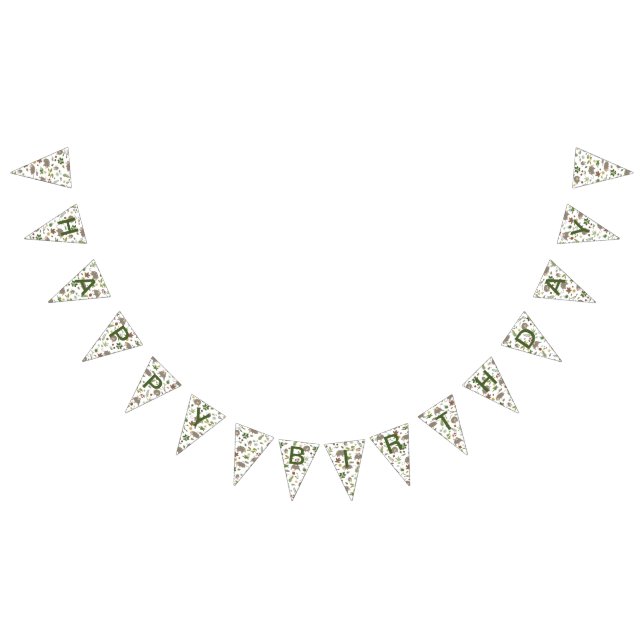 Opossums in a Berry Field in White Bunting Flags (All)