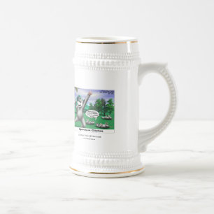 OPossums Playing Dead Cartoon Funny Beer Stein