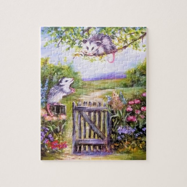Opossums SUMMER CHAT Puzzle (Vertical)