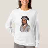 Zazzle Cayuga Native American Indian Born Freedom Evil SK T-Shirt, Men's, Size: Adult S, Black