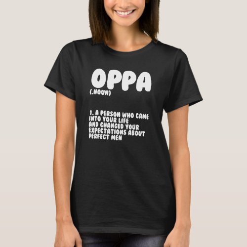 Oppa Definition Saranghae Kdrama Fans T_Shirt