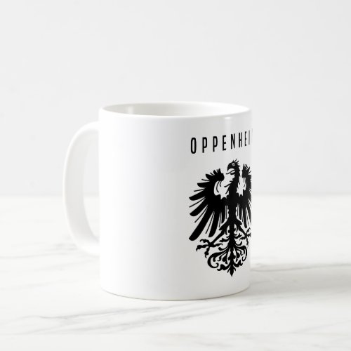 Oppenheim city emblem Germany symbol coat arms fla Coffee Mug