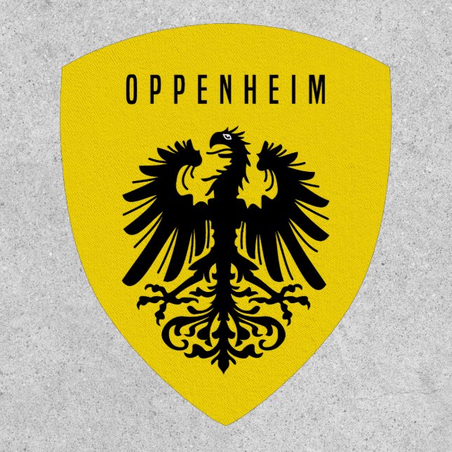 Oppenheim city emblem Germany symbol coat arms fla Patch (Front)