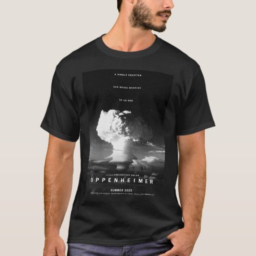 Oppenheimer Bioghrapical Movie Poster T_Shirt