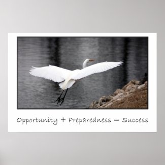 Opportunity and preparedness lead to success print