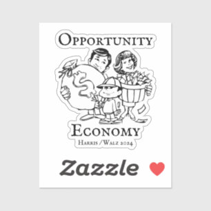 Opportunity Economy Harris Walz 2024 Sticker