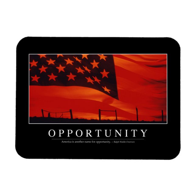 Opportunity: Inspirational Quote Magnet (Horizontal)