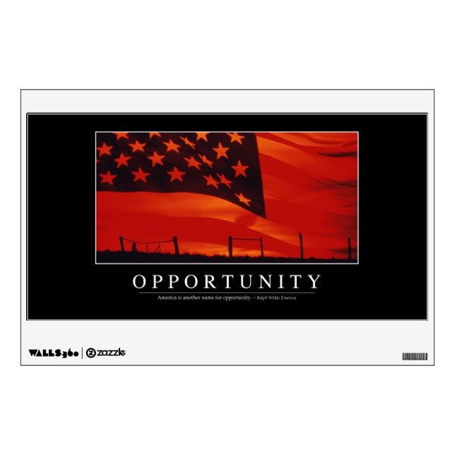 Opportunity: Inspirational Quote Wall Sticker (Front)