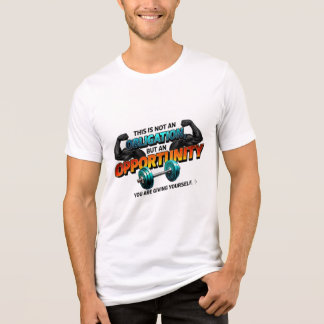 Opportunity Not Obligation Gym Quote Tri-Blend Shirt