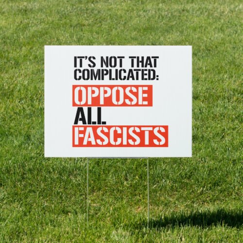 Oppose all fascists sign