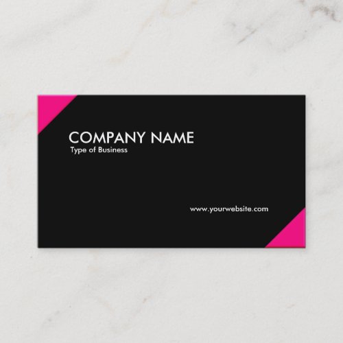 Opposing Corners _ Crimson and Black Business Card