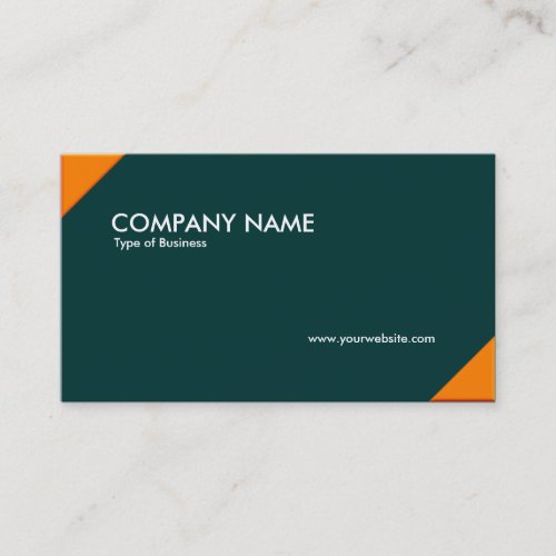 Opposing Corners _ Orange and Green 003333 Business Card