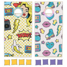 Opposite '80's Cornhole Set
