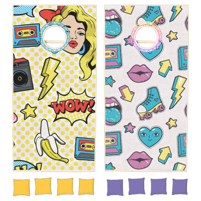 Opposite '80's Cornhole Set (Set)