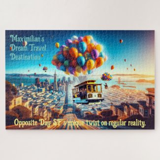 'Opposite Day: SF's unique Twist on Reality' Jigsaw Puzzle