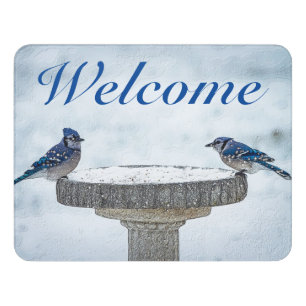 Opposite Sides Painterly Welcome Door Sign