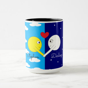 Opposites Attract - Sun & Moon in Love: Mug