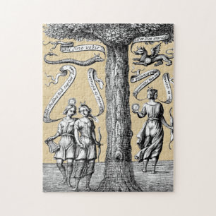 Opposites United by Conjunction in Alchemy Jigsaw Puzzle