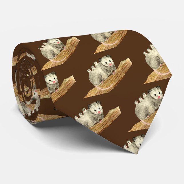 Oppossums Neck Tie (Rolled)
