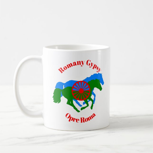Opre Roma Romany Gypsy  Coffee Mug (Left)