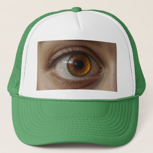 Opthalmologist Eye Doctor Weird Fun Hazel Eye Trucker Hat