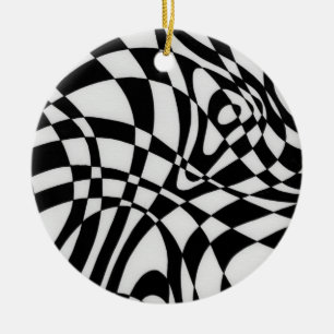 Optic #1a by Michael Moffa Ceramic Ornament