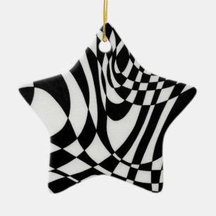 Optic #1b by Michael Moffa Ceramic Ornament