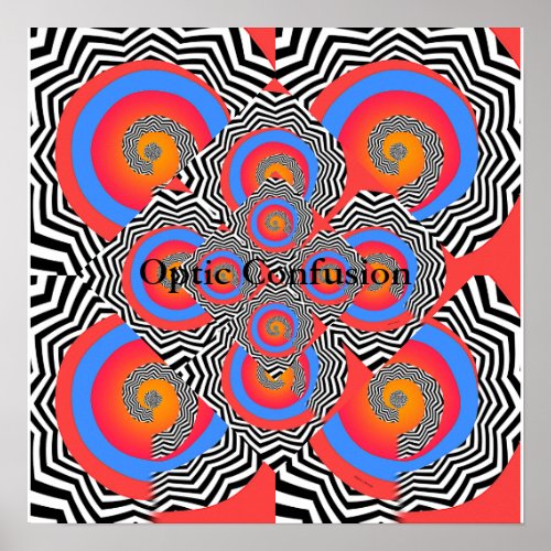 Optic Confusion Graphic Poster