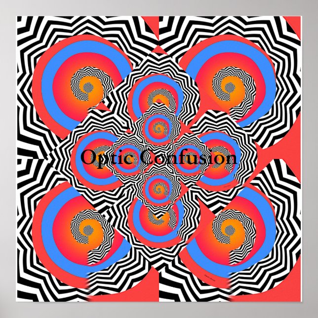 Optic Confusion Graphic Poster (Front)