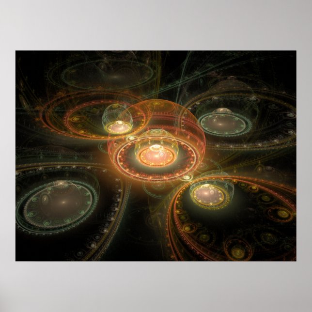 Optical Art 3D Grand Julian Fractal 06 Poster (Front)