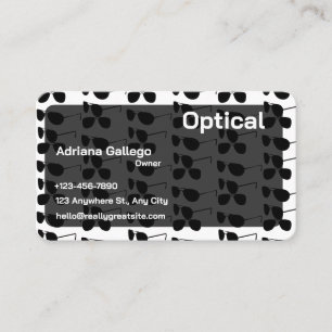 Optical Business card (editable)