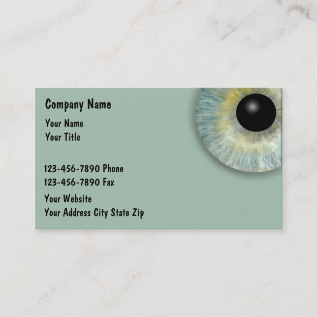 Optical Business Cards (Front)