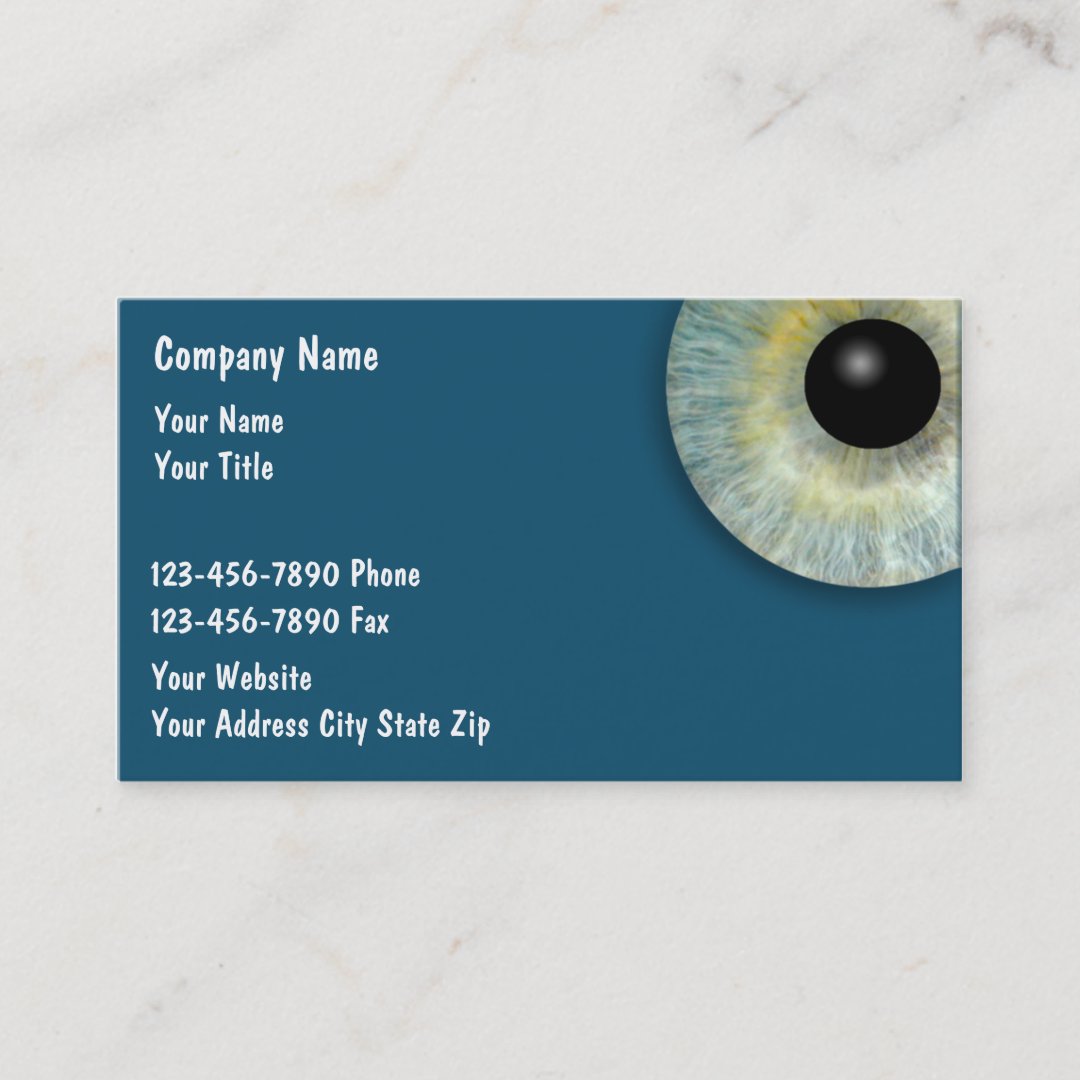 Optical Business Cards Zazzle