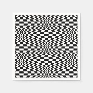Optical Checkerboard Napkins