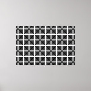 optical diamonds wrapped canvas
