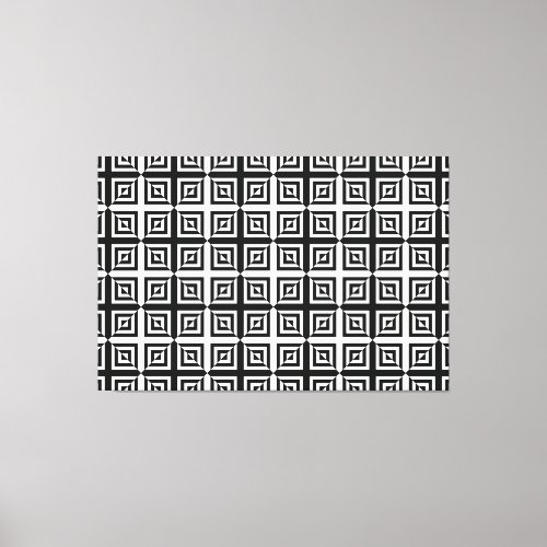 optical diamonds wrapped canvas