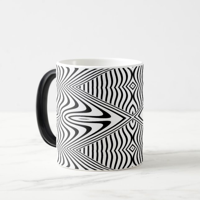 Optical Illusion 13 Abstract Design Color Morph Mug (Front Left)