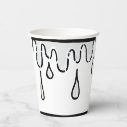 Optical Illusion 2D Comic Birthday Party Paper Cups | Zazzle