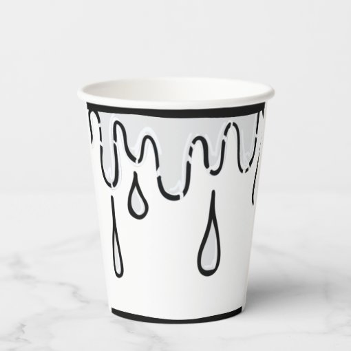 Optical Illusion 2D Comic Birthday Party Paper Cups | Zazzle